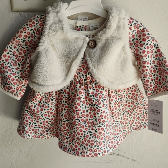 CARTER's: Just One You 3 pc Baby Girls Floral Dress - 3M - Picture 2 of 5